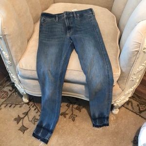 high-rise skinny jeans